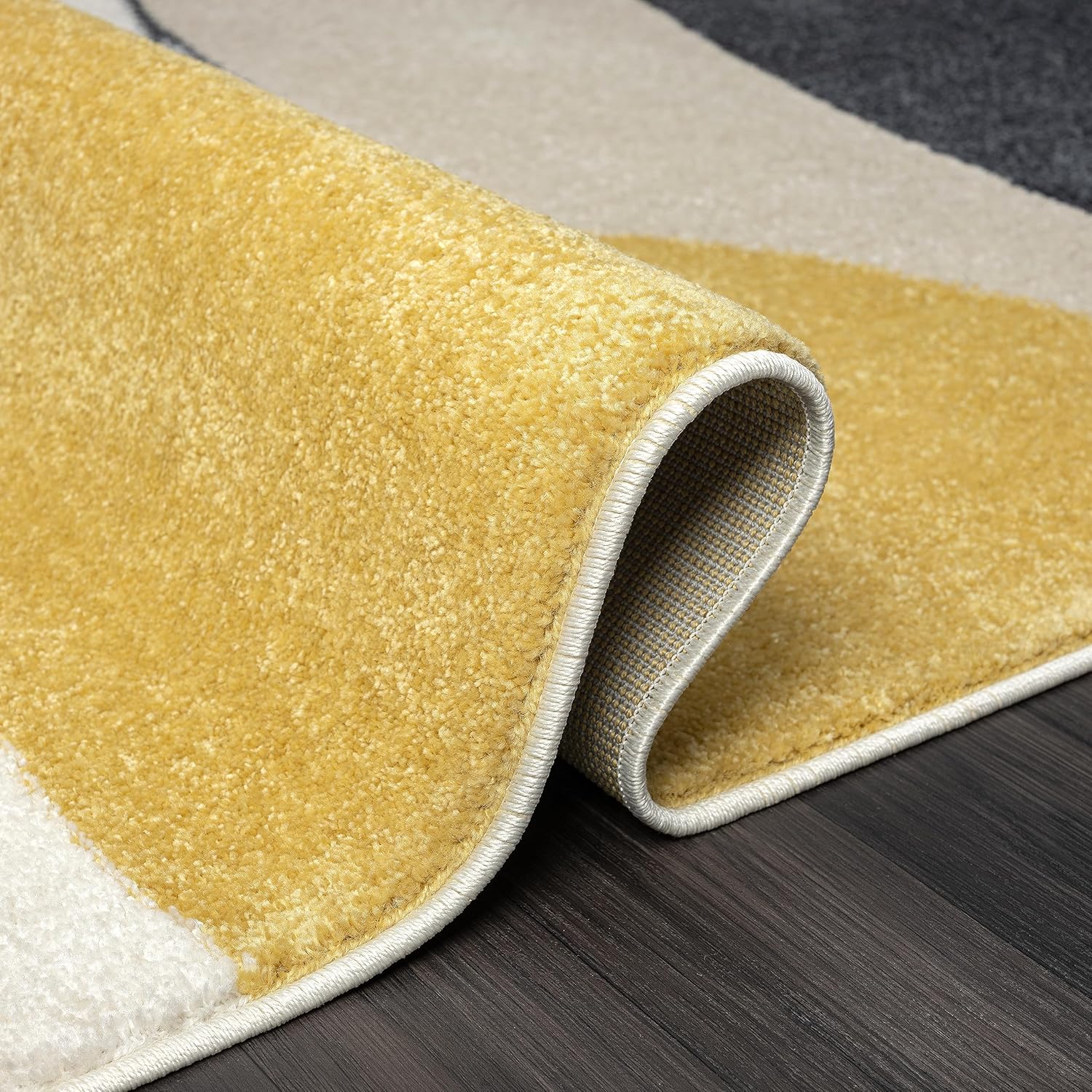 Abani Deco Collection - Alfombra de área, diseño artístico moderno cremagris, 4...
