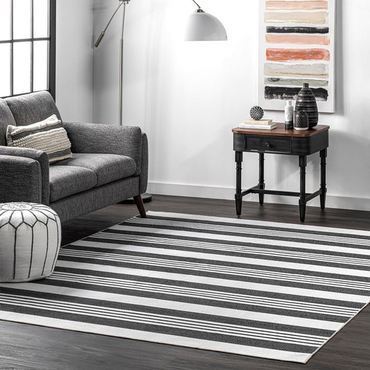 Lena Alfombra decorativa ultrafina lavable a máquina, 2 x 3 pies, color gris
