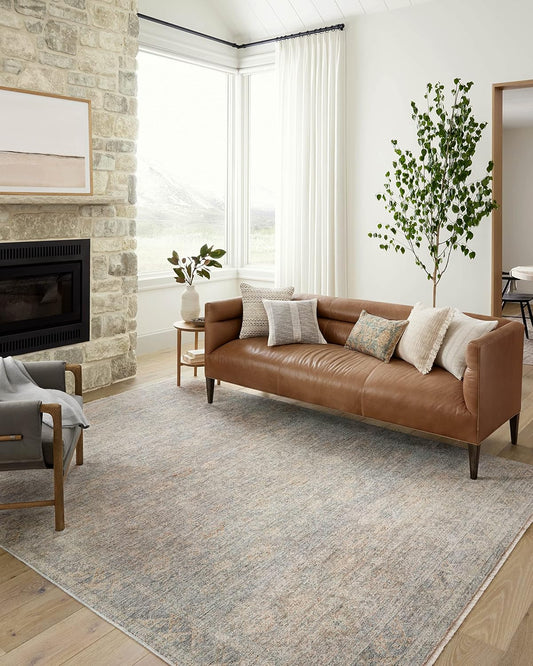 Loloi Angela Rose Blake Collection BLA-01 SkyBeige 7'-10" x 7'-10" Redondo,...