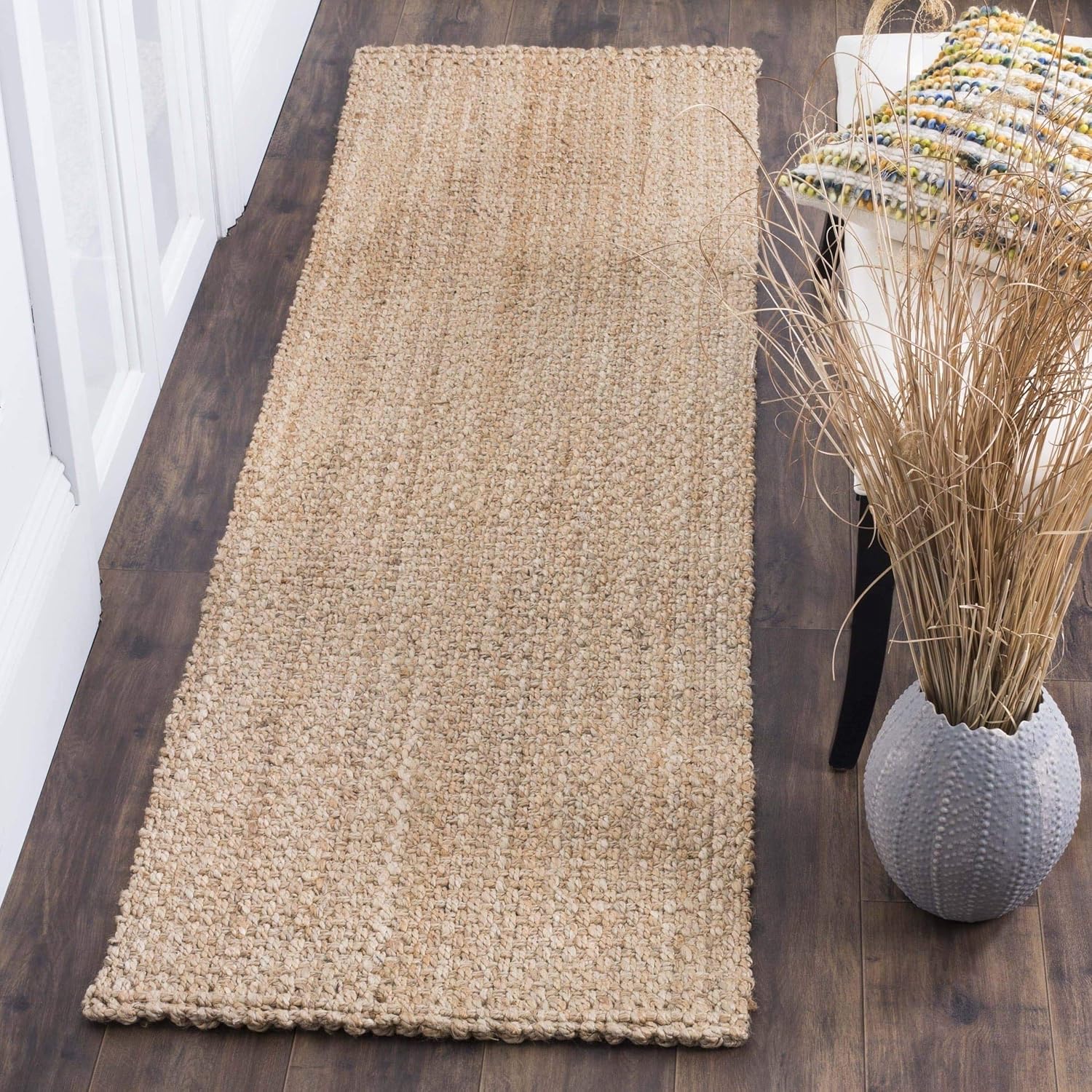 Natural Fiber Collection Alfombra de pasillo de 2 pies 3 pulgadas x 8 pies,