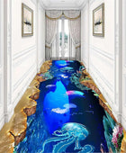 Alfombra de corredor de animales marinos, 2.6 x 10 pies, hermosa alfombra 3D de...