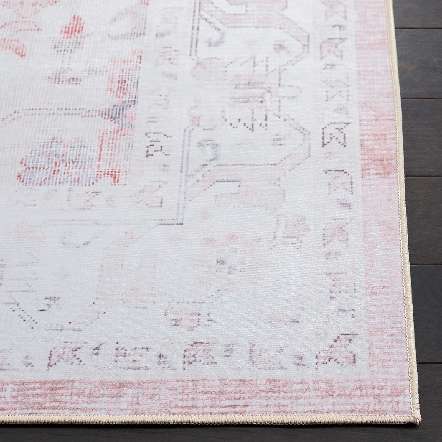 SAFAVIEH Tucson Collection - Alfombra de área de 6 x 9 pies, color beige y...