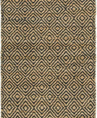 Unique Loom Alfombra trenzada colección de yute - Assam (2' 7