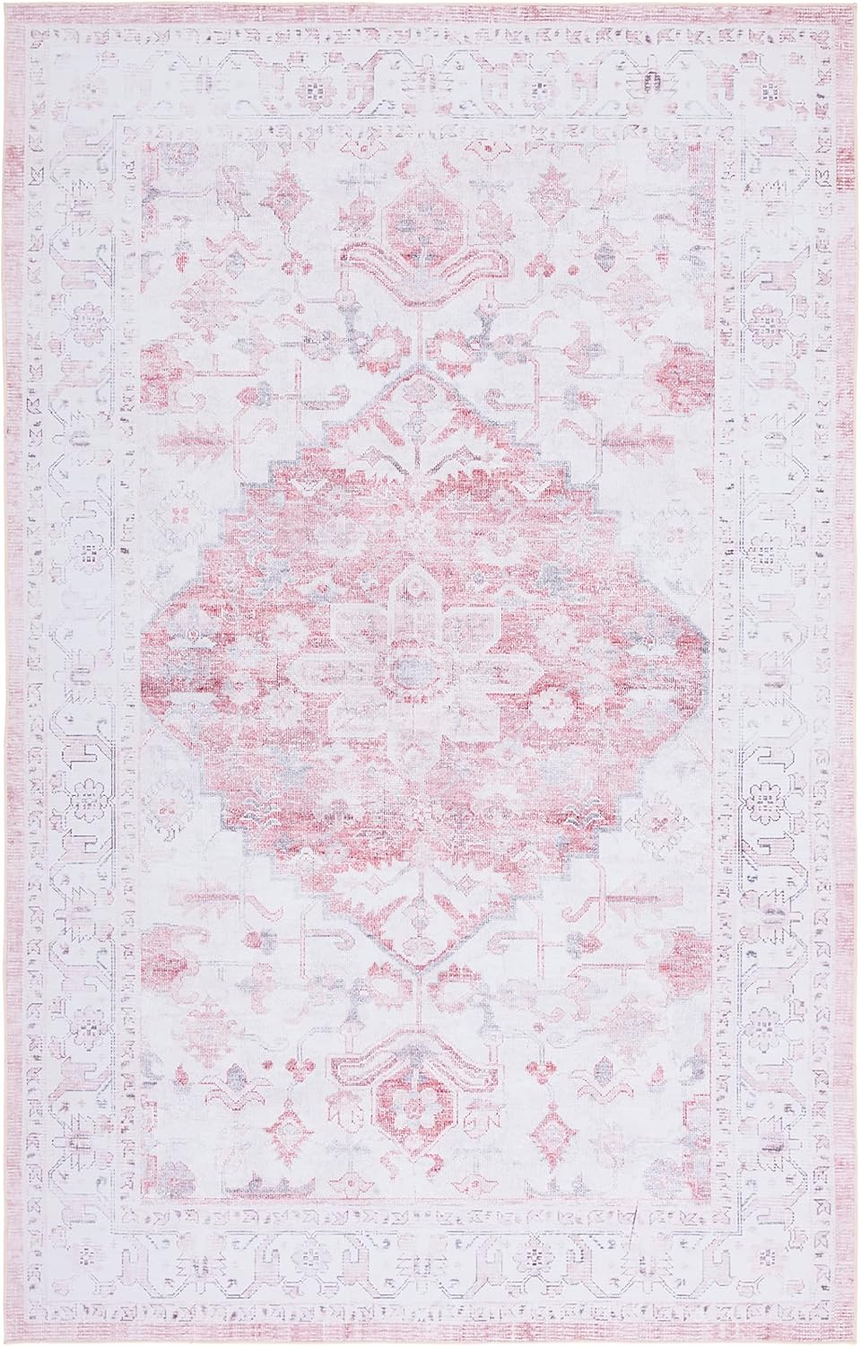 SAFAVIEH Tucson Collection - Alfombra de área de 6 x 9 pies, color beige y...
