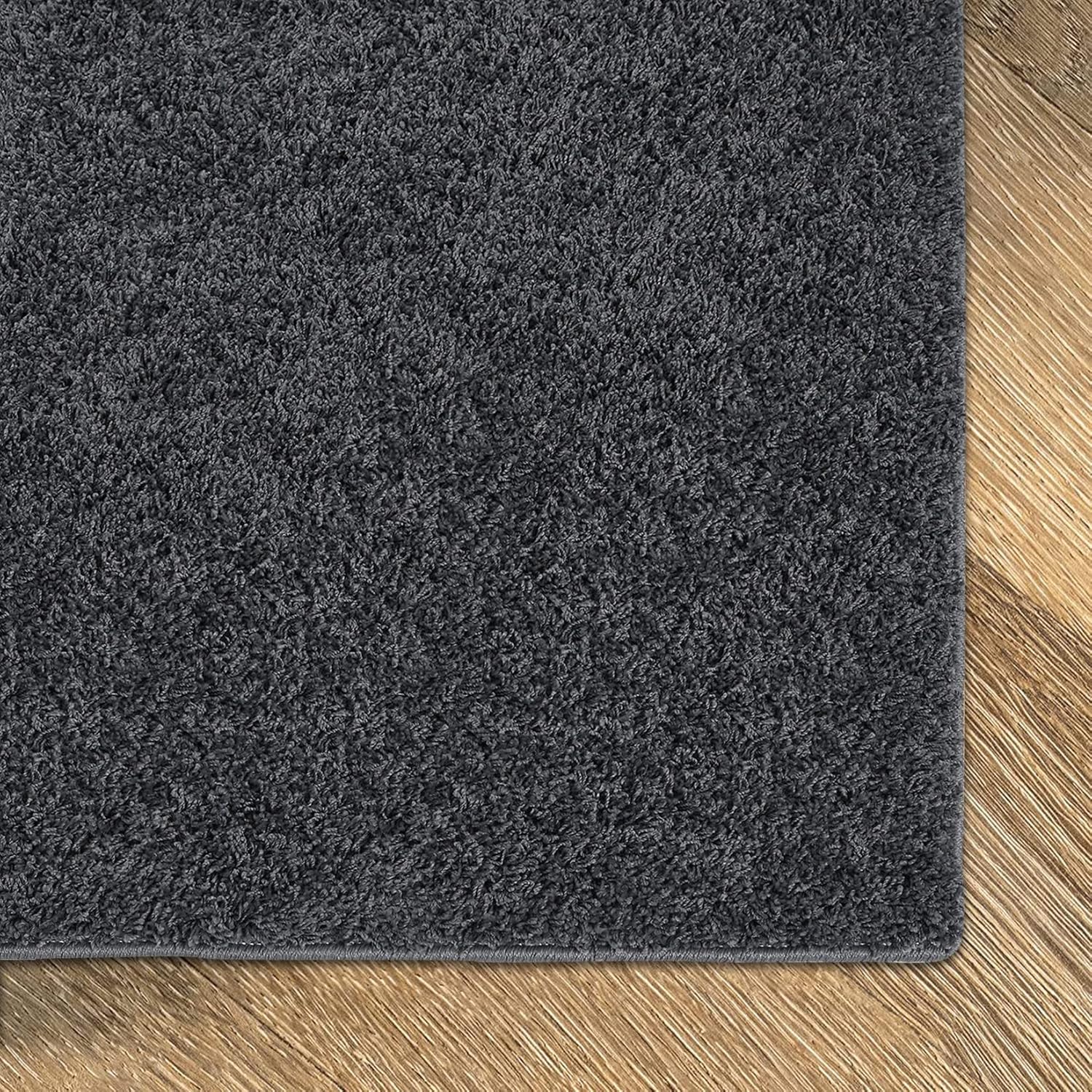 Fashionwu Alfombras grises para dormitorio, alfombra lanuda de piel esponjosa,...