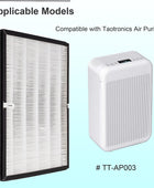 TTAP003 Filtro de repuesto, compatible con purificador de aire TaoTronics...
