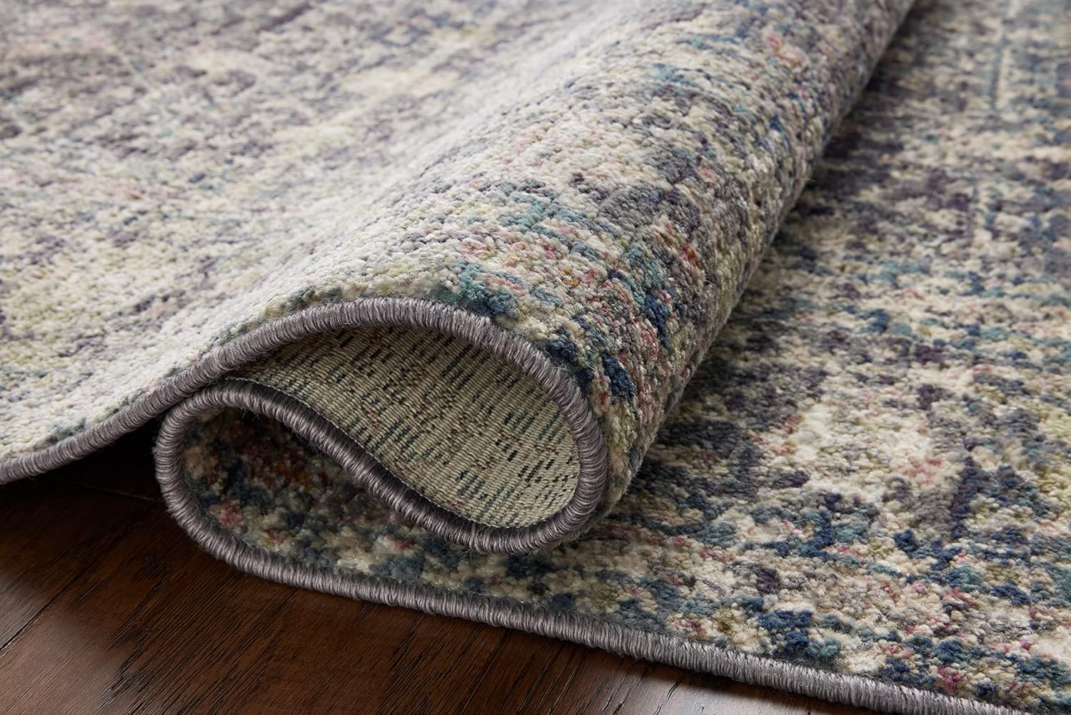 Loloi Jean Stoffer x Bradbury Collection, Midnight & Multi, alfombra decorativa...