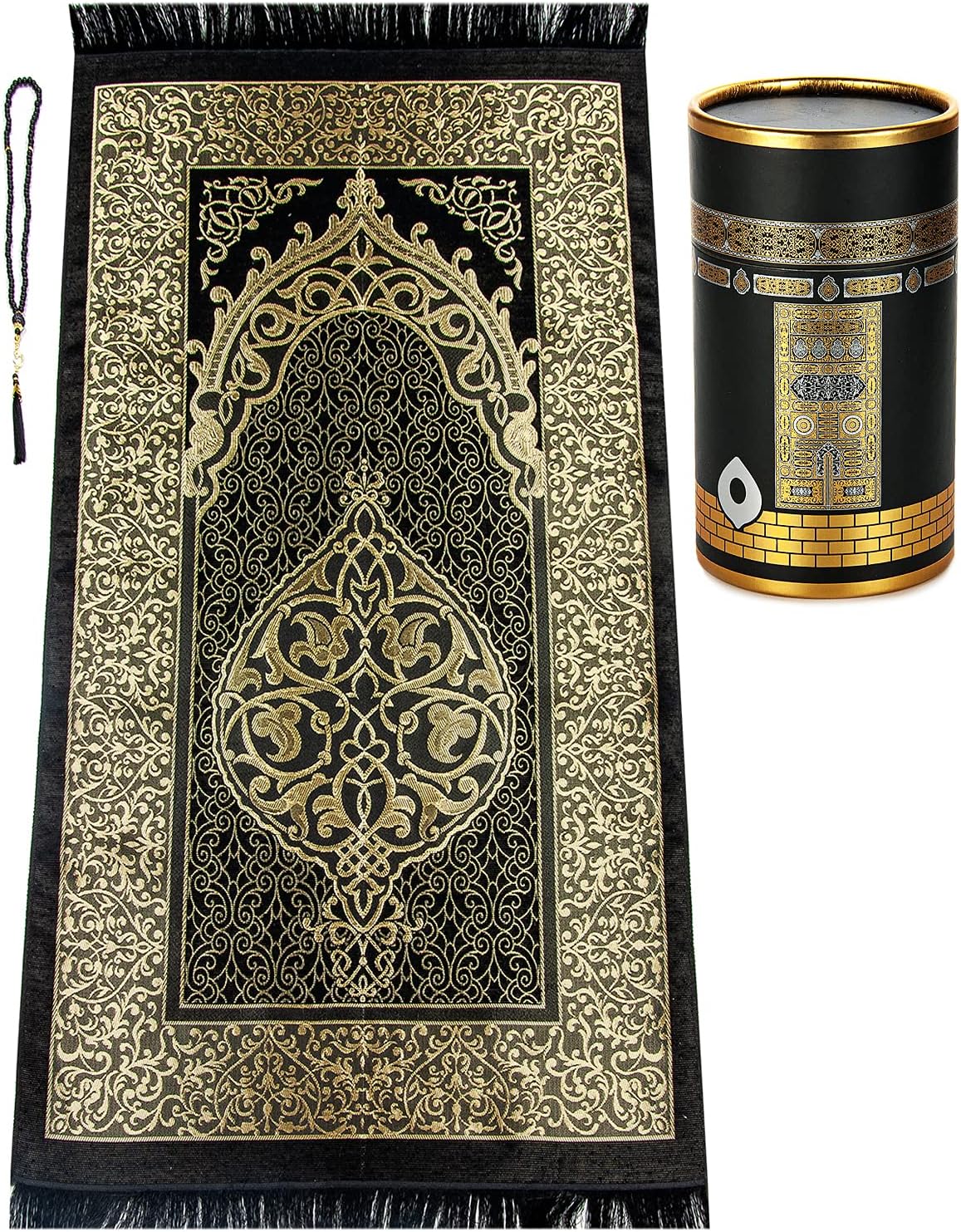 ihvan online Alfombra de oración musulmana y cuentas de oración con caja de...