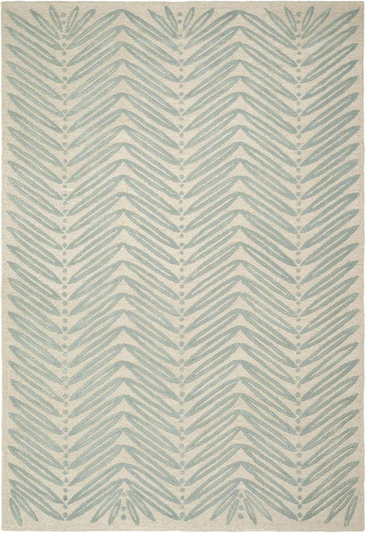 x SAFAVIEH MSR3612C Alfombra hecha a mano de lana y viscosa de abeto azul de 8