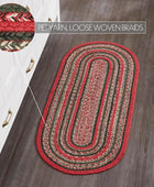 VHC Brands Forrester - Decoración rústica de Navidad tejida a rayas para...