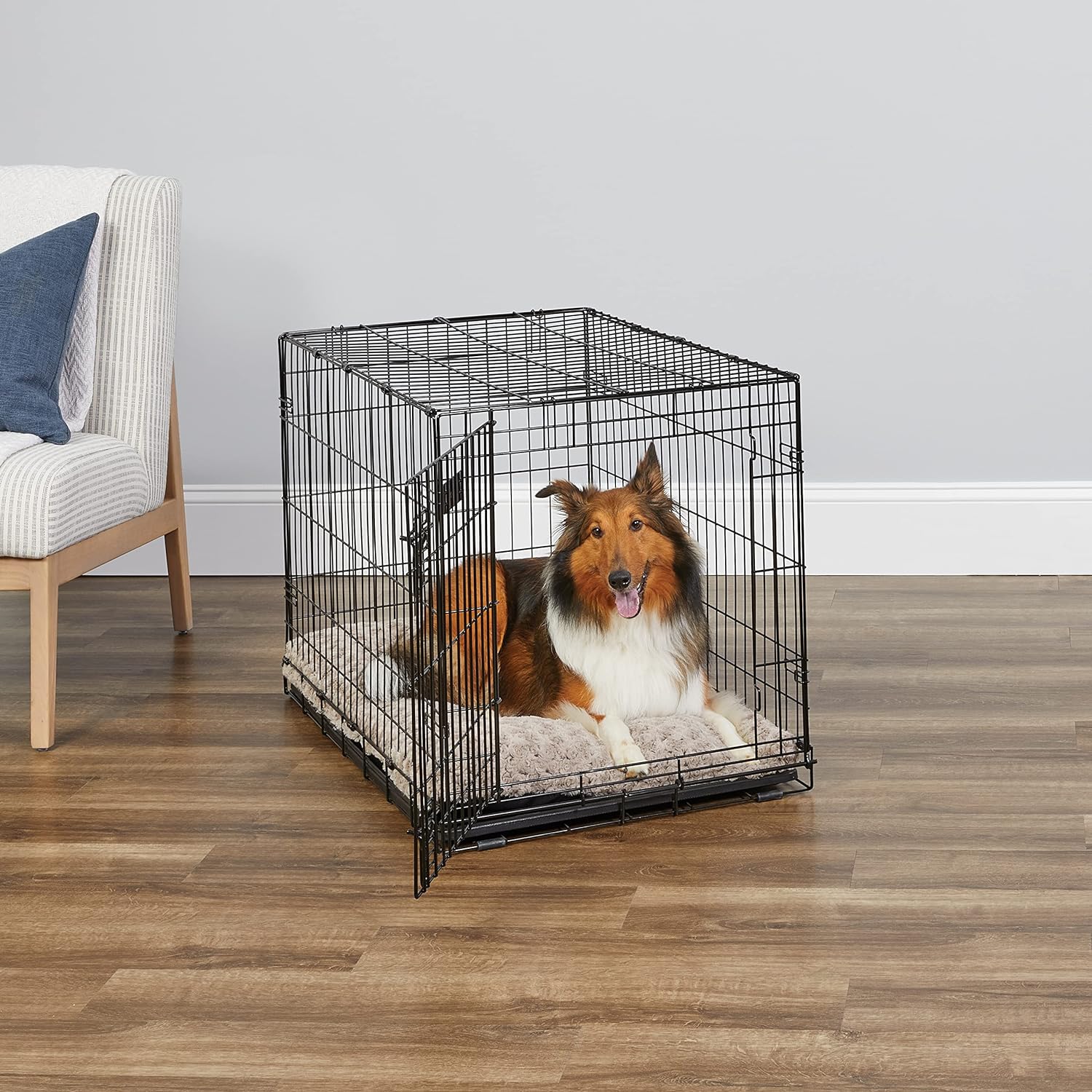 MidWest Homes for Pets - Jaula para perros iCrate de una puerta, mejorada,...