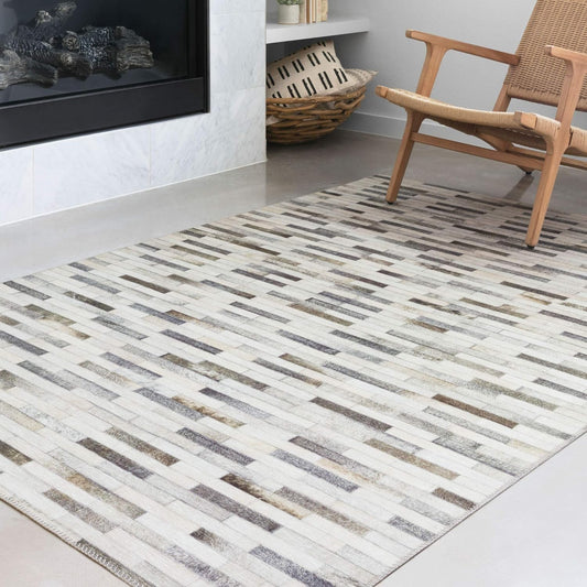 Loloi II Maddox - Alfombra de área color marfilgris de 7 pies 6 pulgadas x 9...