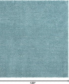 Rugs.com Zermatt Shag Collection - Alfombra cuadrada de 10 pies de largo, color...