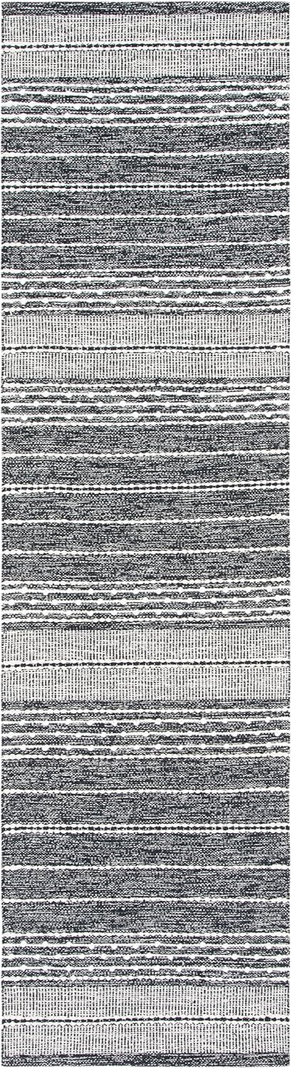 Striped Kilim Collection STK516Z Alfombra hecha a mano de algodón de tejido