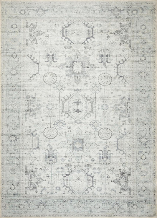 GLN Rugs Alfombra lavable a máquina, estética vintage bohemia envejecida, parte...