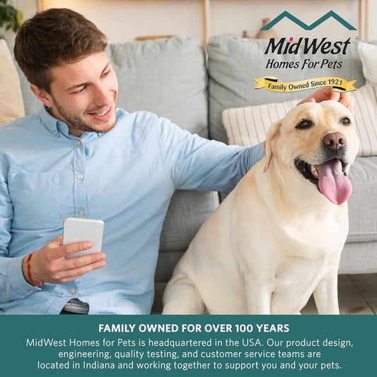MidWest Homes for Pets El kit de jaula para perros de doble puerta incluye una...
