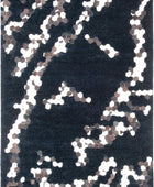 SAFAVIEH Manhattan Collection - Alfombra de área de 6 x 9 pies, negro, hecha a...