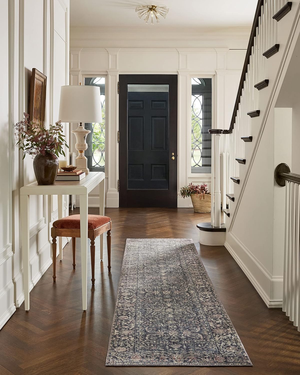 Loloi Jean Stoffer x Bradbury Collection, Midnight & Multi, alfombra decorativa...