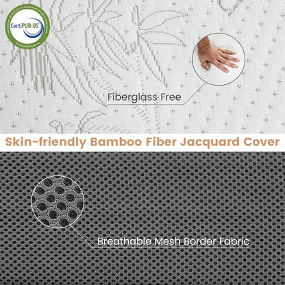 Colchón plegable, colchón triple infundido de gel de 4 pulgadas con funda de