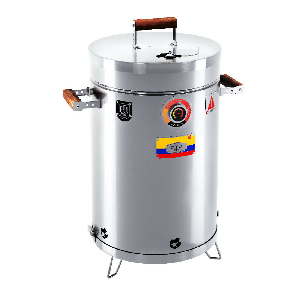 Ahumador y Barril Asador 25 Libras Locos Por El Futbol In Grill