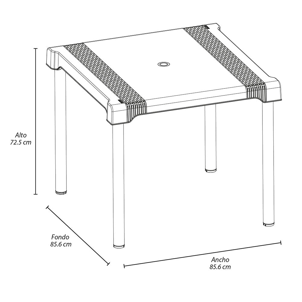 Mesa Apariencia Shia Taupe