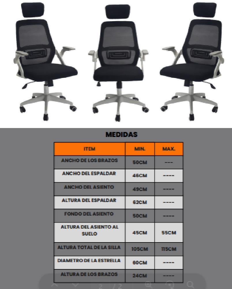 Silla Gerencial Kingdom Panda