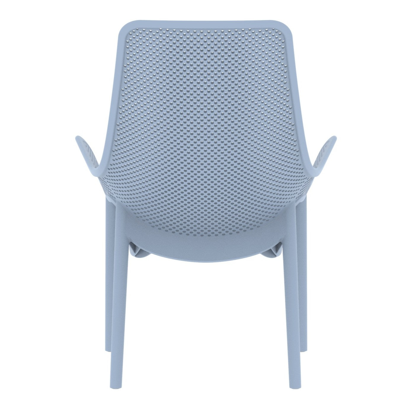 Silla Lounge Mayorca, Azul Claro, con espaldar y reposa brazos