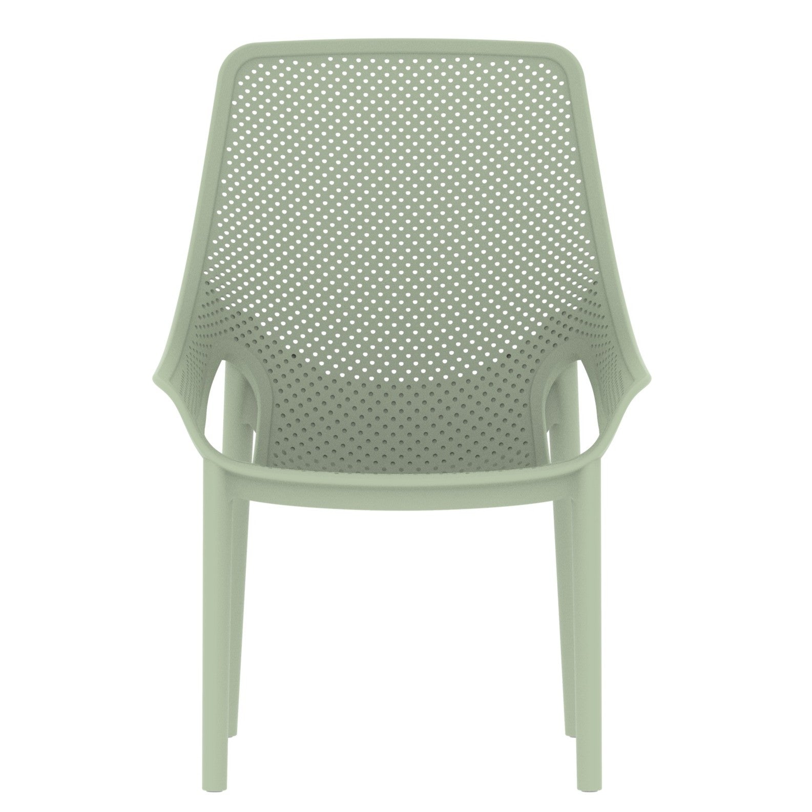 Silla Lounge Ibiza, Verdematcha, con espaldar y reposa brazos