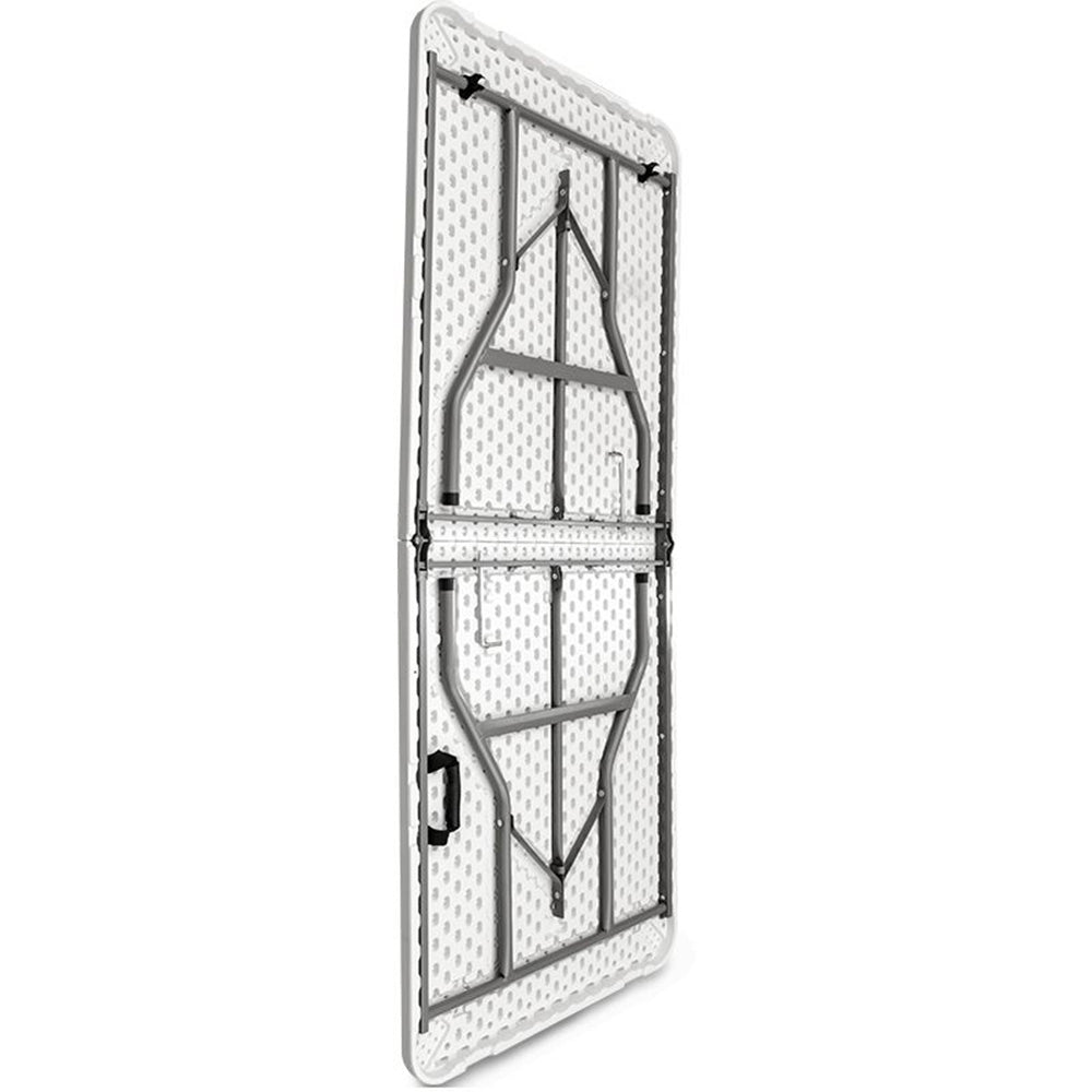 Mesa Plegable Plástica Eco Tipo Portafolio de 180 cm, Blanco