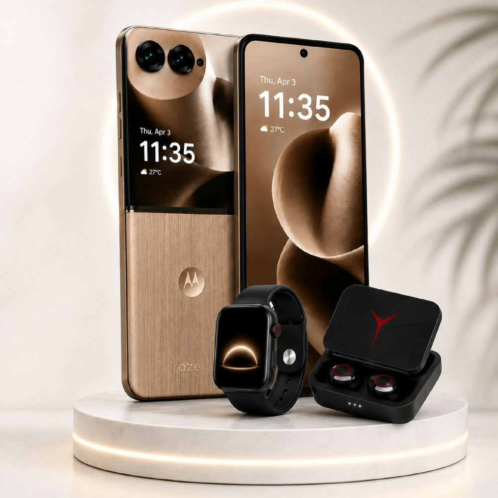 Teléfono Motorola Razr 60 Ultra 1TB Marrón + Kit Regalo Reloj Inteligente Y Audífonos