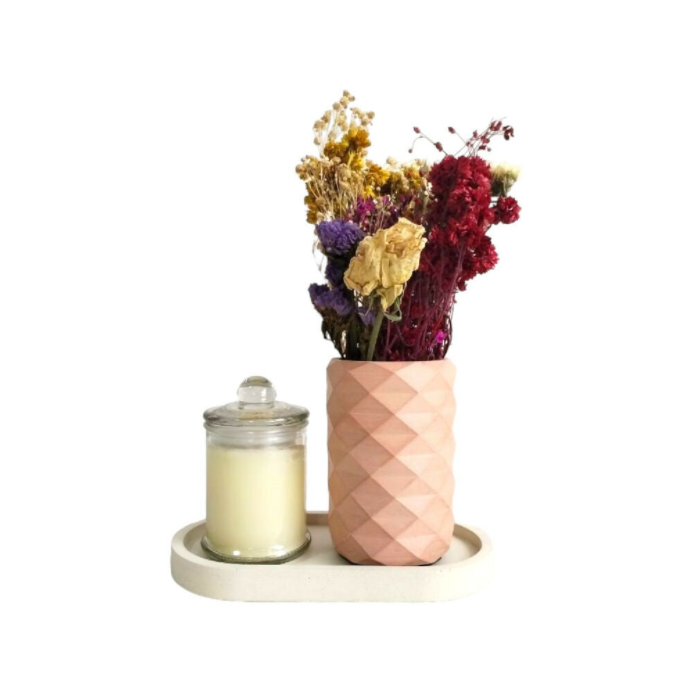 florero jarrón en cemento frida color palo de rosa de concreto tienda online de materas y decoracíon_01