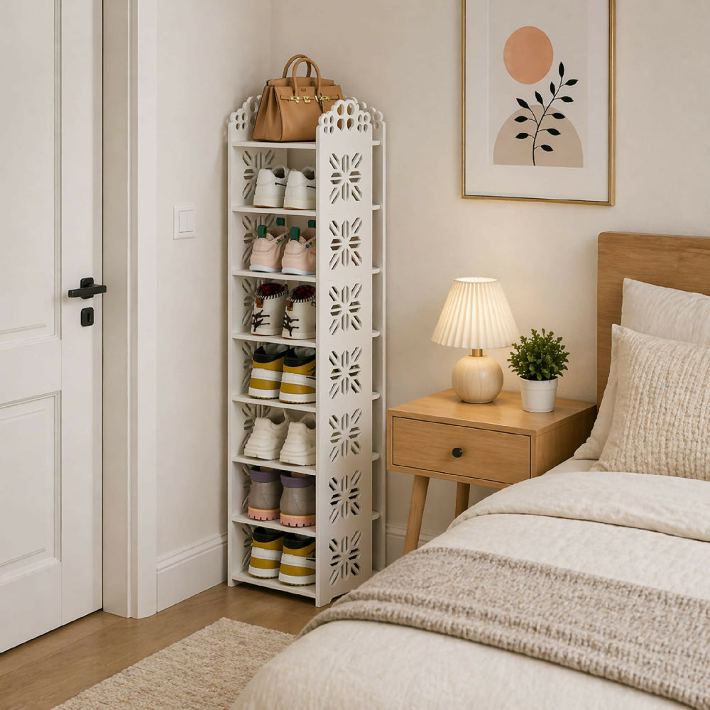 Zapatero Organizador 8 Niveles Mueble Para Calzado Ahorra Espacio Con Diseño Vertical