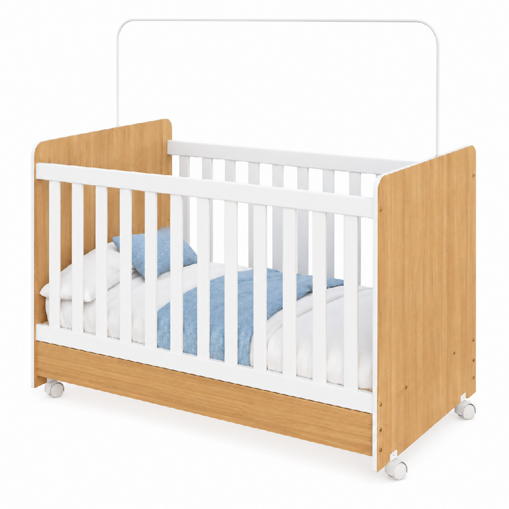 Cuna Para Bebé Convertible Café En Cama Infantil Con colchón