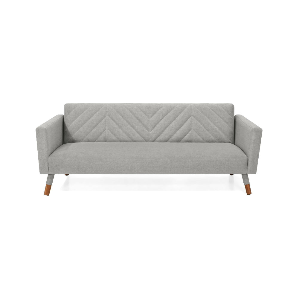 Sofa Cama Artemisa 196x80x78 Reclinable Tela Plata