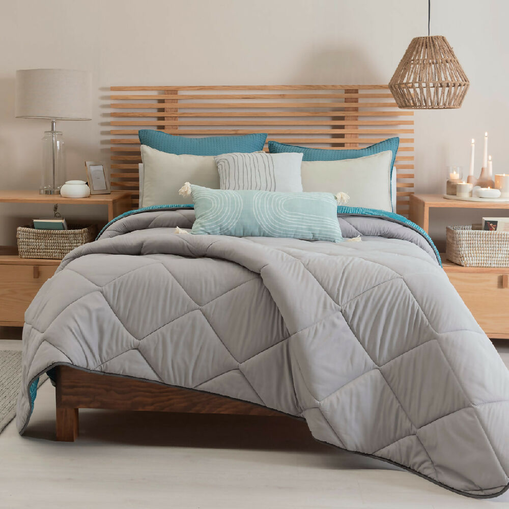 87861-3 Juego de Edredón Sisal Doble Faz para Cama King, Incluye 2 Fundas y 2 Cojines - Envío Gratis