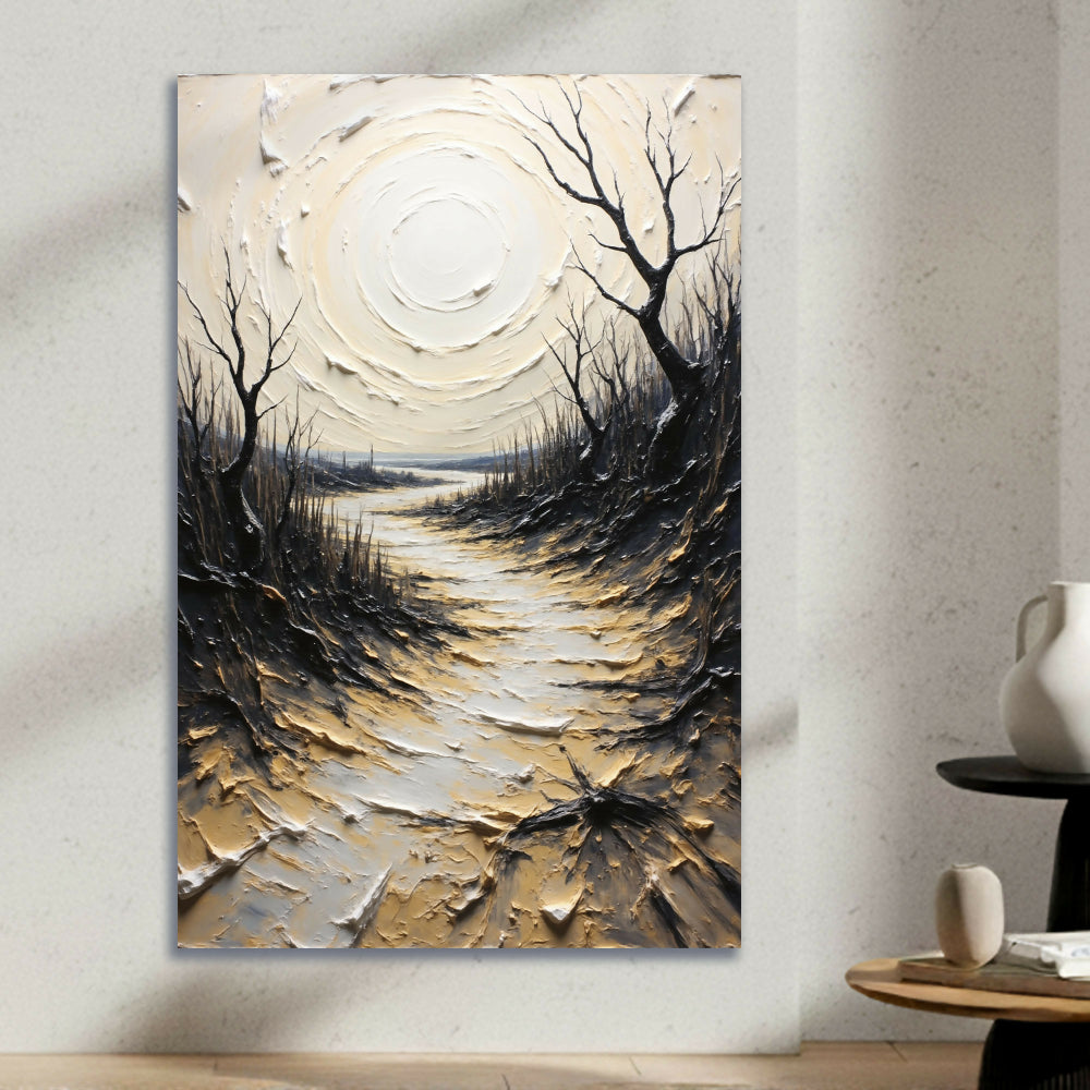 Lienzo Vintage Abstracto Camino del Guerrero 93x60cm