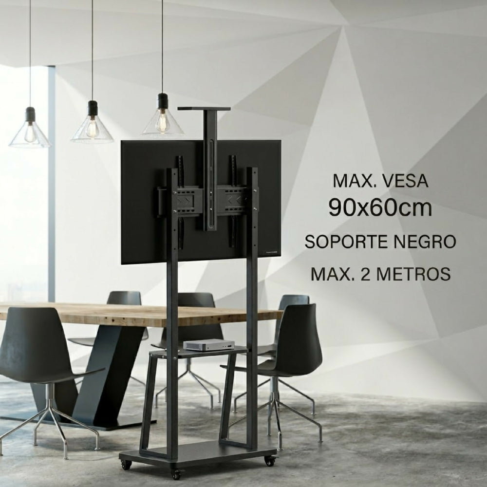 Soporte De Piso Para TV De 32 A 70 Pulgadas Con Ruedas Pedestal 1700