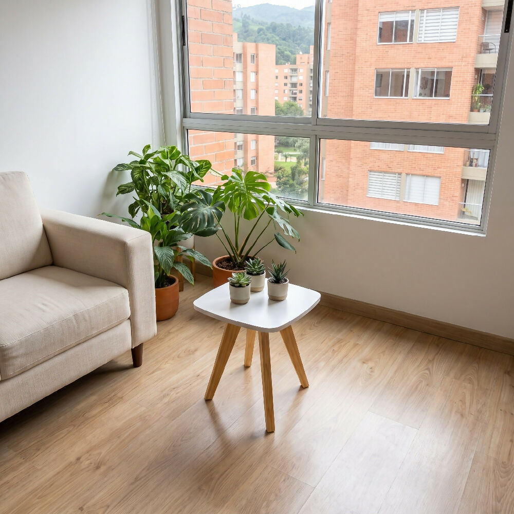 Mesa Auxiliar Nórdica Cuadrada Mediana