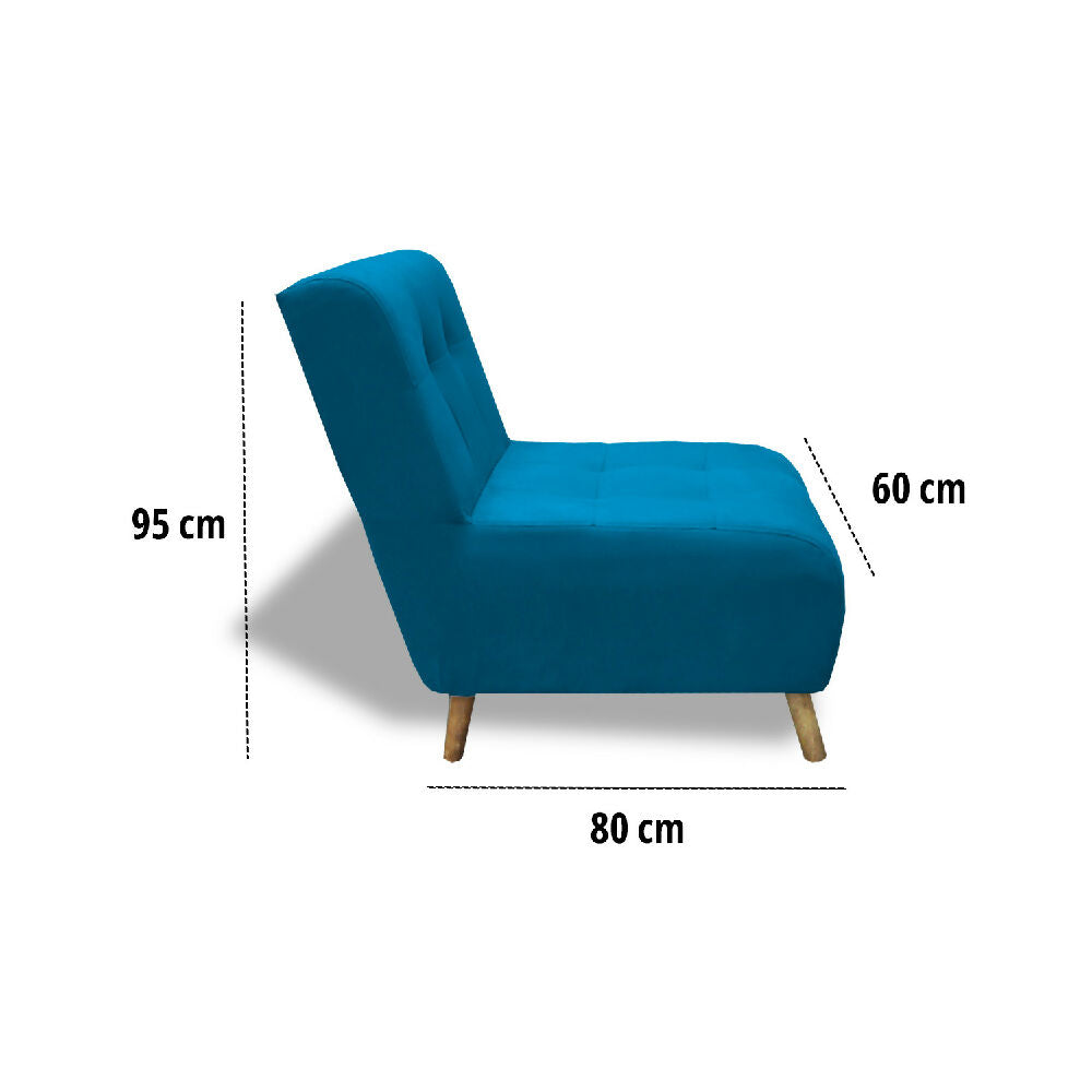 Poltrona Fija Milán Turquesa