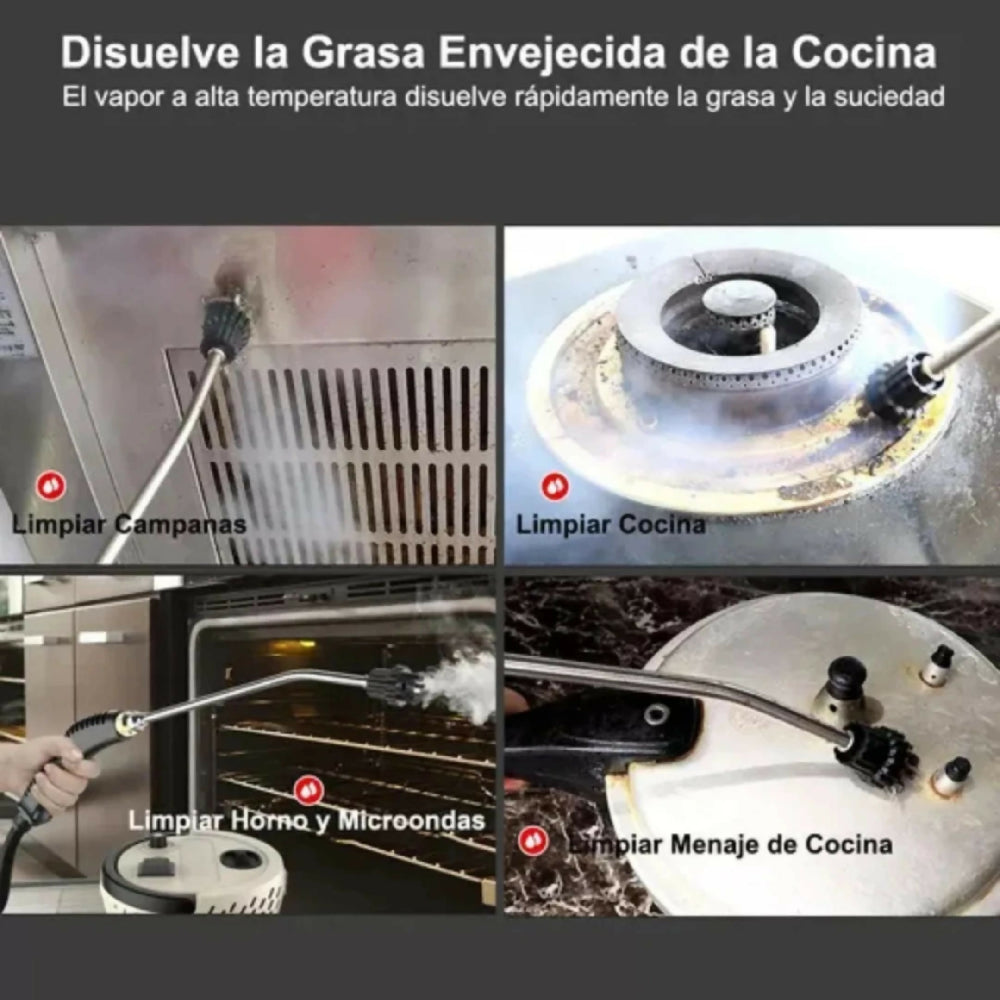 Máquina Limpiadora De Vapor Portátil De Alta Presión Desinfectante Multiusos