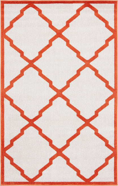 Amherst Collection amt421b Gris Claro y Beige Interiorexterior Area Rug,