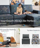 LINSY HOME Sofá modular seccional, sofá de gran tamaño en forma de U con...