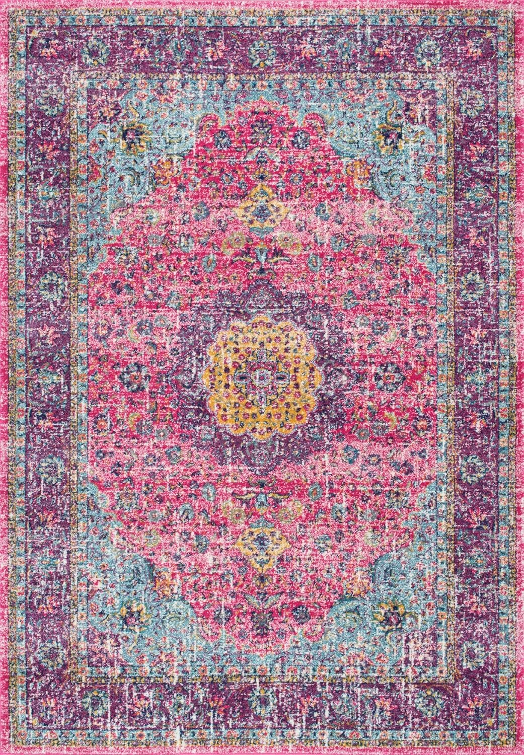 nuLOOM Verona - Alfombra de corredor, estilo persa envejecida, de 2 pies y 8...