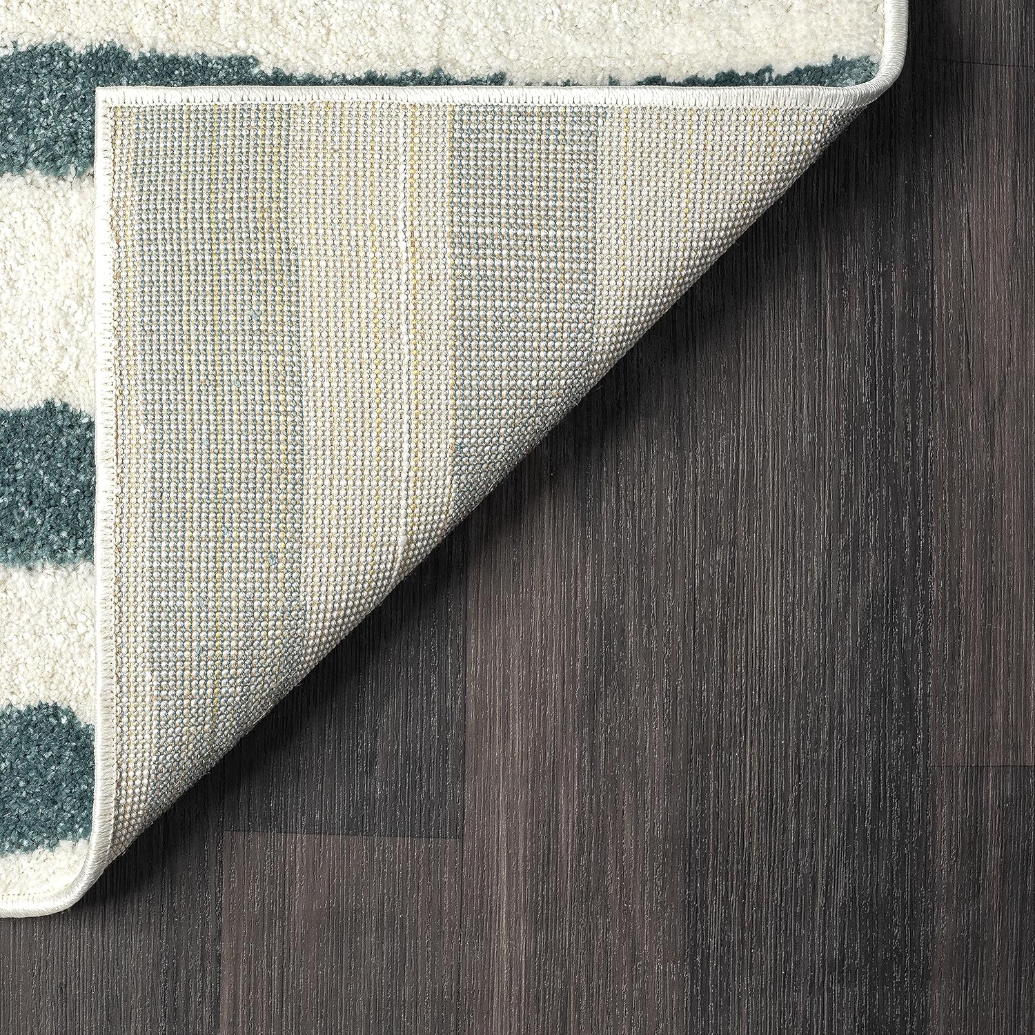 Abani Deco Collection - Alfombra de área, diseño de líneas modernas cremaverde,...