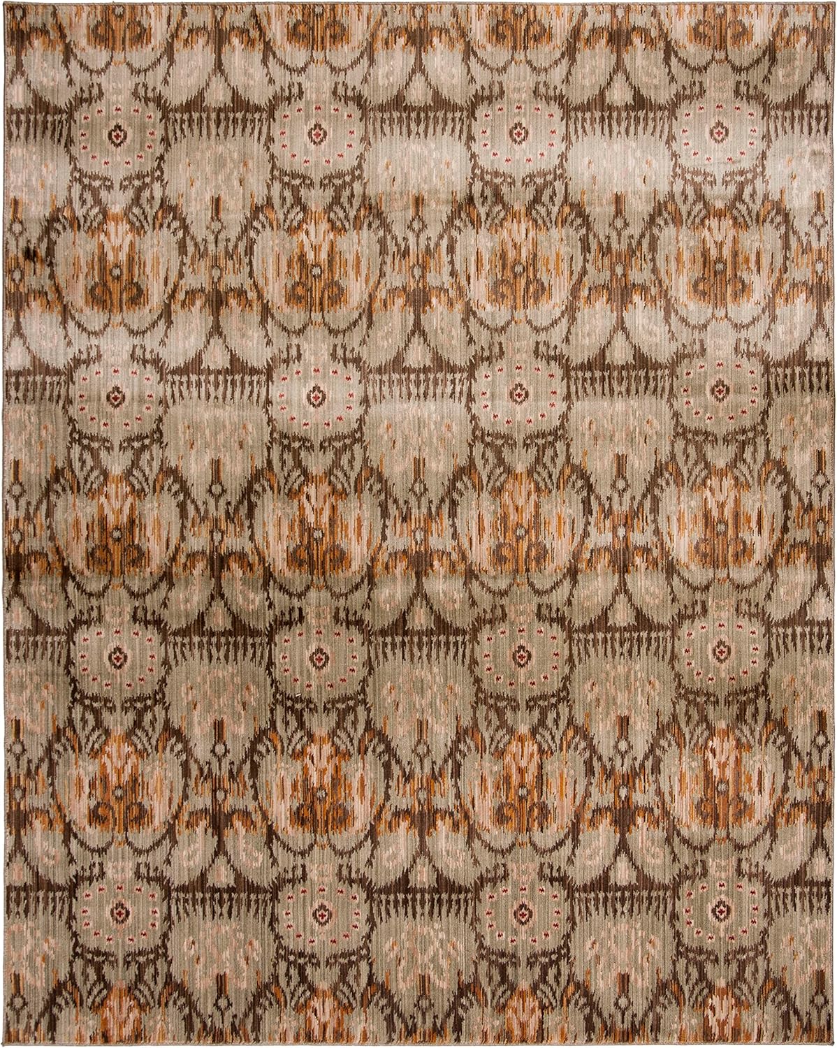 SAFAVIEH Infinity Collection INF553F - Alfombra de área de 8 x 10 pies, verde y...