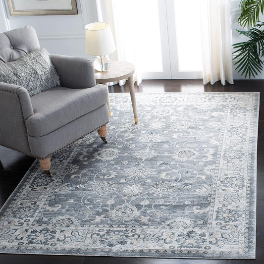 SAFAVIEH Isabella Collection - Alfombra de área de 10 x 14 pies, color gris y...