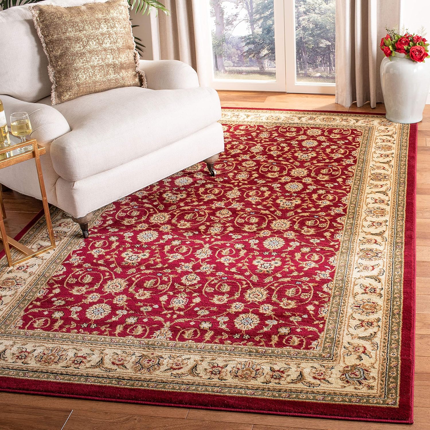 Safavieh Colección Lyndhurst LNH312A Alfombra tradicional oriental, color rojo...