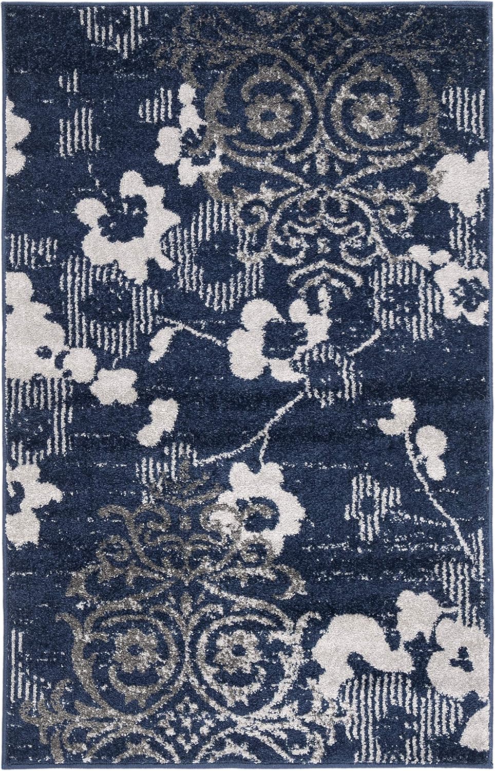 SAFAVIEH - Alfombra Adirondack con diseño floral de damasco desgastado, no...