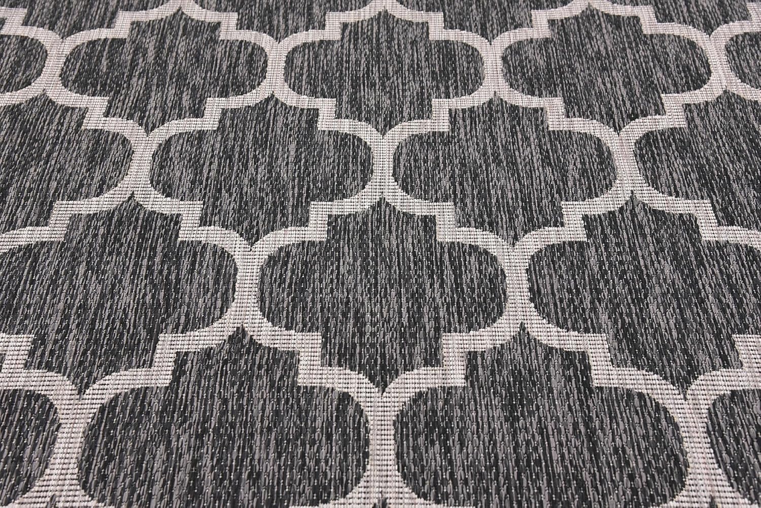 Trellis Collection Alfombra de uso exterior con diseño marroquí, de transición,