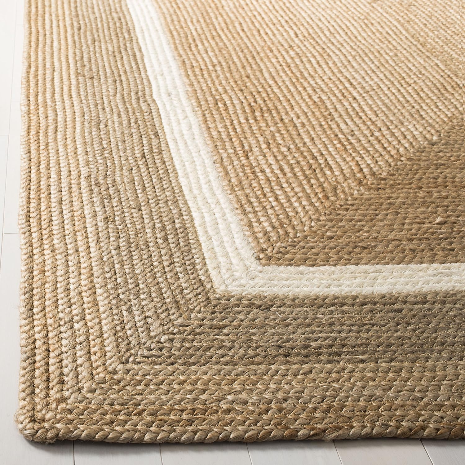 SAFAVIEH Natural Fiber Collection NF883B - Alfombra cuadrada de yute hecha a...